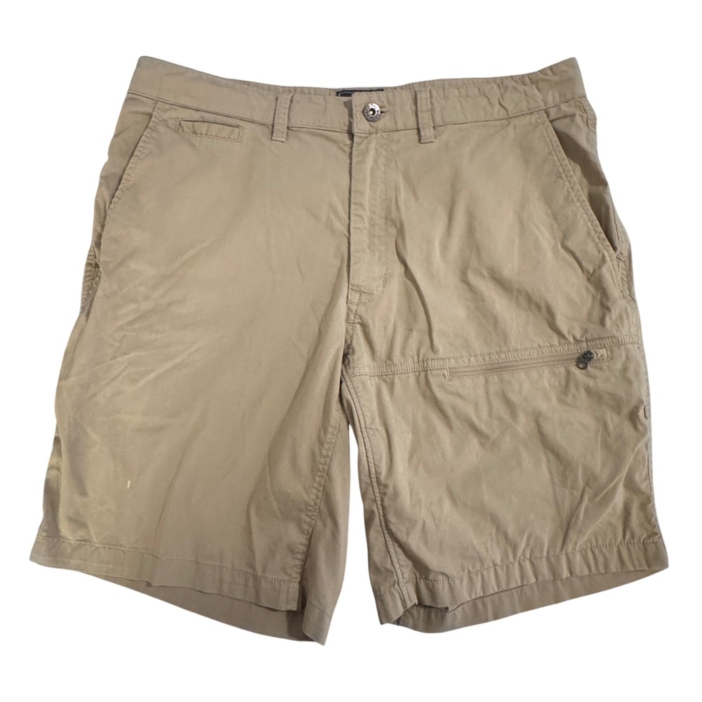 The North Face Horizon Utility Shorts Cotton‎ Nylon Tan Khaki Mens 34 Casual